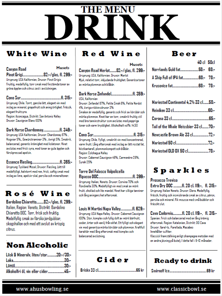 THE MENU